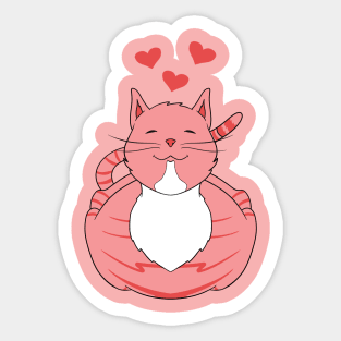 Smiling Cat Sticker